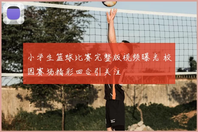 小学生篮球比赛完整版视频曝光 校园赛场精彩回合引关注